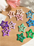Pack Off 06  Star Design Girl Hair Clip | Hair Clip For Women | Best Quality Hair Clip ( Random Color )