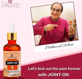 Sukoon Joint On Essential Oil Blend For Pain In Joints, Back Pain, Arthritis Pain, Knee Pain, Tennis Elbow, Strains And Sprains - 30ml