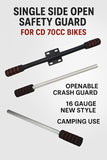 Single Side Open Safety Guard Stick For CD 70cc Fancy Rod Openable Crash Guard | Best Quality Safety Guard Stick ( Random Color)