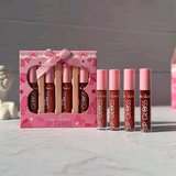 4-Piece Color Castle Bow Lip Gloss Set – Cute Bow Design, Vibrant Shades, Smooth & Glossy Finish