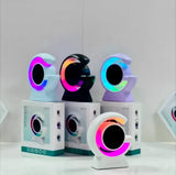 BX-39 Mini G Wireless Speaker With RGB Light & Wireless Charging – Portable Bluetooth 5.3 Speaker & Bedside Lamp