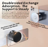 Universal Vacuum Magnetic Suction Cup Stand | Double-Sided Folding Swivel Phone Holder