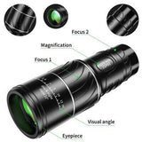 High Professional Monocular 16*52 - Binoculars Dual Focus Anti Reflective Non-Infrared HD Monocular Telescope