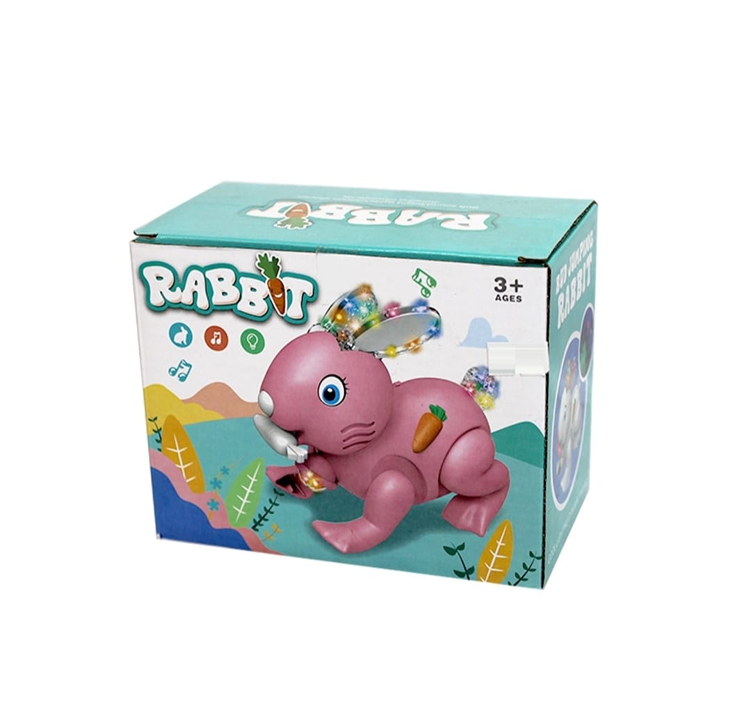 Electric Rabbit Toy For Kids – Light & Sound, Educational & Musical Play