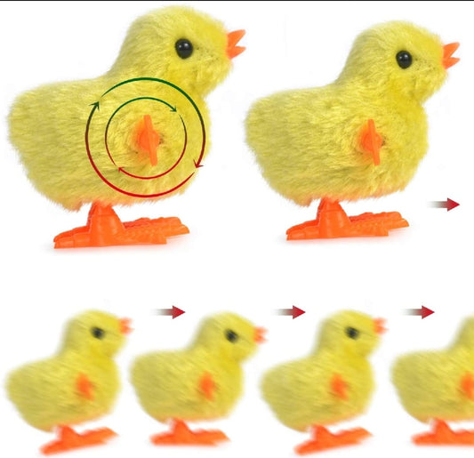 Pack Of 1 Chicken Chick's Walking Toys - Lovely Chick Walking Toy,Wind Up Jumping Yellow Baby Chick Chicken