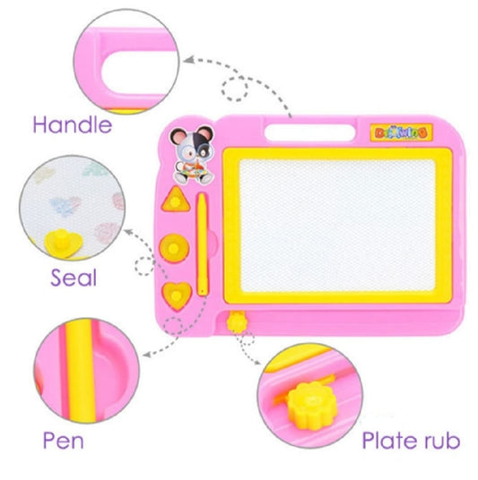 Magnetic Learning Drawing Board For Kids – Erasable Doodle Pad With Pen, Educational Writing & Sketching Toy