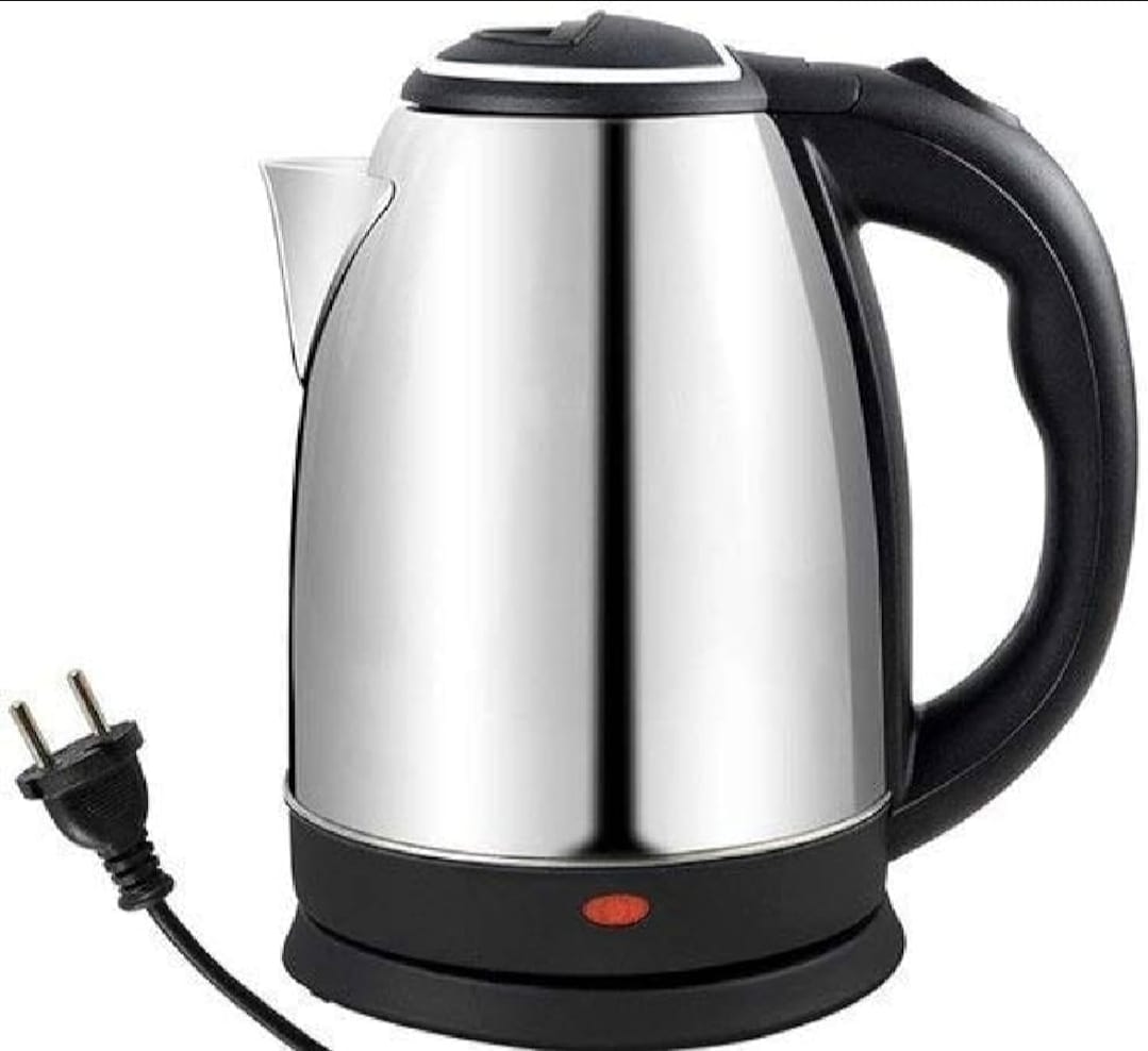 Electric Kettle - Stainless Steel Body - Automatic Instant Heating - 1500 Watts - Water Boiler - High Quality - Kettle For Tea - For Daily Kitchen Use - Essential Kitchen Appliance - Electric Kettle
