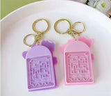 Mini Calculator Keychain – Cute Pink Kawaii Cartoon Portable Calculator | School & Student Supplies, Stationery Gift (Random Color)