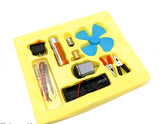 Bulb And Fan Electric Science Experiment Kit For Kids And Adults – DIY STEM Educational Toy For Physics Projects, Model Building, And Circuit Learning – Hands-On School Science Experiment Kit With Motor, Fan, Bulb, And Accessories (Random Color)