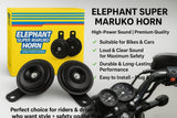 High Sound Elephant Horn For Cars & Bikes – Super Loud 12V Universal Vehicle Horn | Durable, Long-Lasting, Clear & Powerful Sound For Maximum Road Safety | Easy Plug & Play Installation | Compatible With All Cars, Motorcycles & Scooters