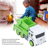 Toy Garbage Truck – Green Recycling Sanitation Vehicle With Real Sliding Action | Inertial Plastic Dumper Truck For Kids To Learn Waste Classification And Environmental Awareness