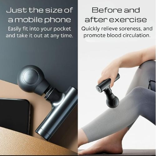 Rechargeable Facial Gun Massager – Compact Skincare Device With Type-C Charging, ABS Plastic, Portable & Easy-To-Use For Relaxing Face Massage