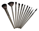 11 Pieces Soft Fluffy Makeup Brush Set - Cosmetics Brush Set - Makeup Brush Kit - Blush And Powder Brushes - Makeup Brushes For Foundation - Without Box