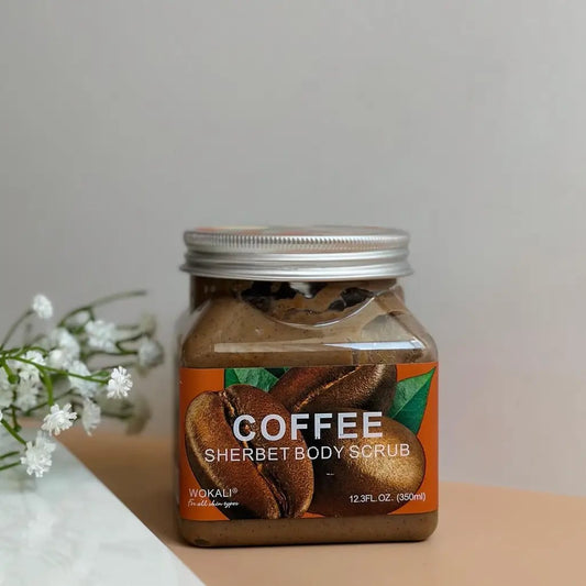 Pack Of 02 | WOKALI Coffee Sherbet Body Scrub 350ml-WKL692 - Exfoliating & Hydrating Coffee Scrub