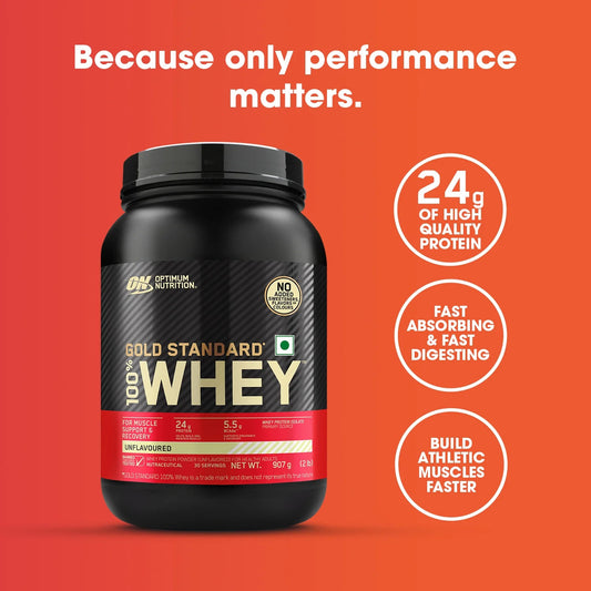 Optimum Nutrition Gold Standard 100 Percent Whey Protein Powder Double Rich Chocolate Flavor 2 Pounds 907g