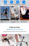 Folding Pedal Exerciser, Mini Exercise Bike Under Desk Bike Foot Pedal Exerciser, Foot Hand Cycle Portable Peddler Machine Bicycle Exerciser Arm Leg Exerciser While Sitting