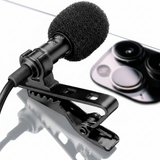 Professional Tiktok3.5 AUX Microphone Micro-Cravate Mic Lavalier Single Mic -Black
