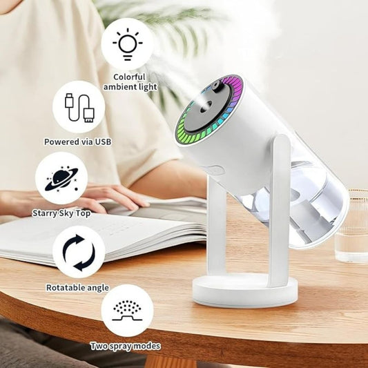 Sky Humidifier | Ultrasonic Air Humidifier & Aroma Diffuser | Cool Mist Maker For Fresh, Moist & Relaxing Room Atmosphere