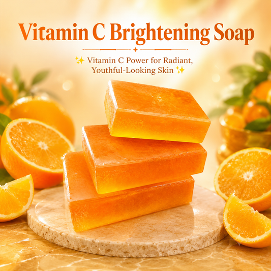 Instant Glow Vitamin C Brightening Soap – Organic Skin Brightening Soap For Glowing, Even-Toned & Healthy Looking Skin | Deep Cleansing & Daily Face & Body Care