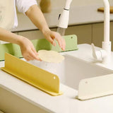 Silicon Sink Splash Guard Durable Quality Flexible Design Comfortable Use Reliable Utility (Random Color) (With Suction Cups)