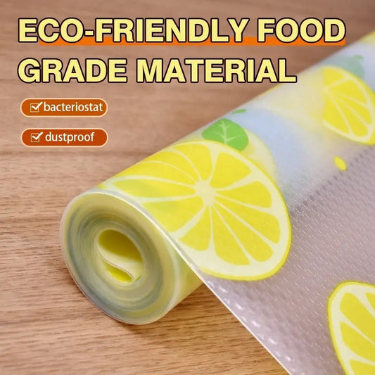 Waterproof Kitchen Mat Shelf Liner 45×150 | Easy To Clean, Oil Proof, Anti Slip Multipurpose Drawer And Shelf Cover (Random Color)