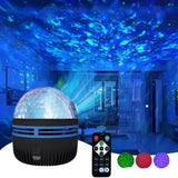 Northern Lights Aurora Galaxy Projector – Ocean Wave & Star LED Night Light With Remote Control
