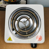 Electric Stove For Cooking, Hot Plate Heat Up In Just 2 Mins, Easy To Clean, (Random Color )