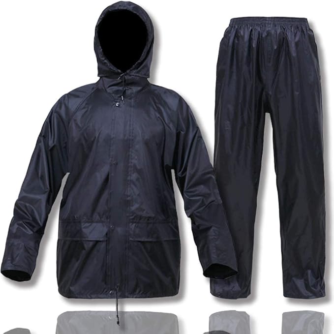 Rain Suit For Men Women Waterproof Lightweight Durable Comfortable Easy To Wear