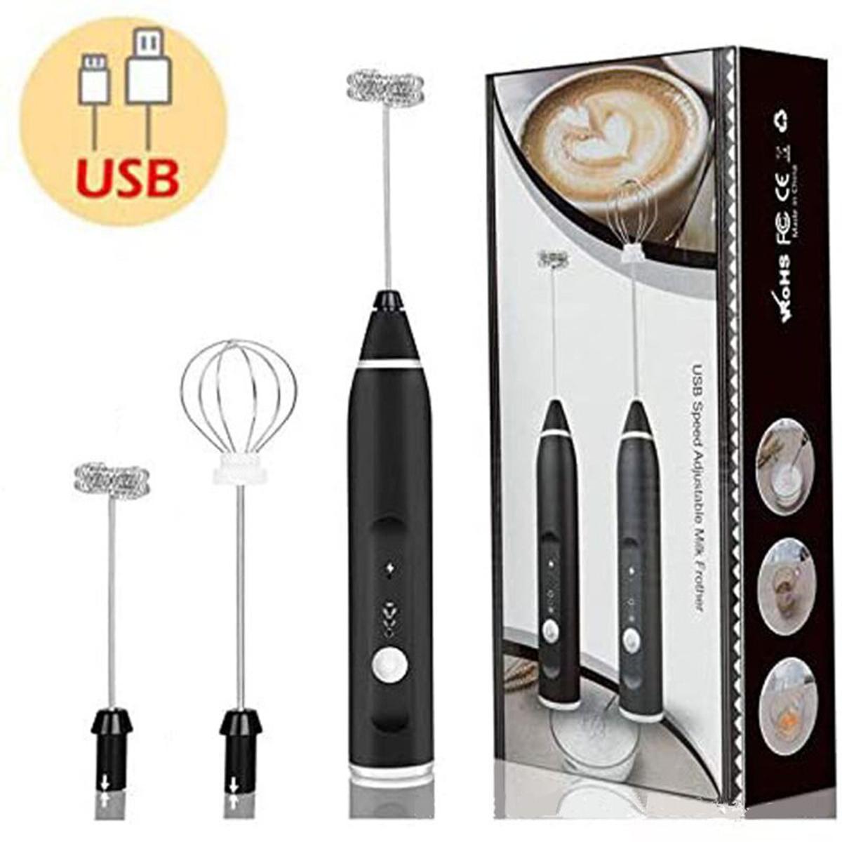 Rechargeable Coffee Beater (Big Box) | 2-In-1 Coffee & Egg Beater | 3-Speed Electric Frother & Mixer