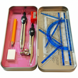 Marshal 9-Piece Mathematical Instruments Set – Complete Geometry Box For Classic & Precision Drawing