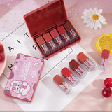 Color Castle Velvet Matte Long Lasting Lip Gloss Set – Pack Of 5 - Multi Color