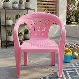 Number And Letters Design Kids Chair - Educational Alphabets Pattern Lightweight Seating Furniture Durable Comfortable Miniature Toddler Seat - (Random Color)