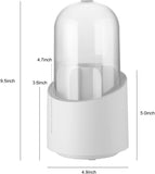 360° Rotating Makeup Brush Storage Box | Desktop Cosmetic Organizer For Brushes, Lipsticks, Eyebrow Pencils & Beauty Tools