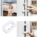 Refrigerator Lock For Child Safety - Durable Security Latch Guard Protector For Kitchen Appliance Doors Prevents Unauthorized Access And Opening