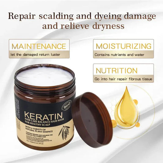 Keratin Hair Care Balance Mask And Treatment For Healthy Scalp Providing Nourishing Effect With Reliable Quality - 500ML