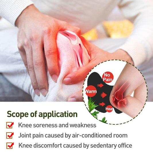 Herbal Knee Pain Relief Patch – Heat Therapy For Joint & Muscle Comfort, Natural Ingredients (Pack Of 10 Pcs)