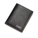 Black Cuikca Textured Leather Bifold Wallet - Fashion Accessory Designed For Personal Style And Daily Carry Routine