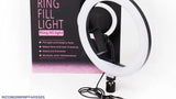 Portable Clip-On Selfie Ring Light With 36 LED Bulbs | 3 Brightness Levels | Rechargeable Fill Light For Phones | Without Stand