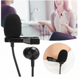 Professional Tiktok3.5 AUX Microphone Micro-Cravate Mic Lavalier Single Mic -Black