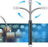 Arc Lighter With Usb Charging | Flameless Windproof | LED Battery Display | Safety Switch | Rotate 360 Degrees(Random Colors)
