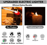 Arc Lighter With Usb Charging | Flameless Windproof | LED Battery Display | Safety Switch | Rotate 360 Degrees ( Random Color )