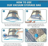 Vacuum Storage Bag Packaging Bag For Vacuum Compression Storage Space Saving Storage Organizer (5 Bags With Pump)