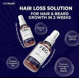 FEG PLUS Hair Growth Serum & Spray – 50ml Advanced Formula For Men & Women, Stronger, Thicker Hair