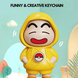 Crayon Shin‑Chan Face Changing Doll | Collectible Keychain | DIY Crafts | Mini Cartoon Toy ( Random Design And Keychain)