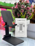 Premium Foldable Desktop Stand – Adjustable Height & Multi-Angle Portable Mount For All Mobiles & Tablets