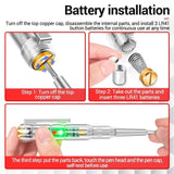 Smart Electric Voltage Tester Pen With Screwdriver Function | AC/DC Circuit Tester With LED Indicator