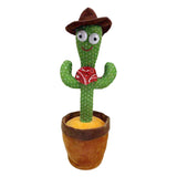 Interactive Dancing Cactus Toy – Singing, Talking, Voice Recording Plush With USB Rechargeable Function – Fun Educational Gift For Babies And Kids (Ages 6 Months & Up) - Rechargeable & With Box