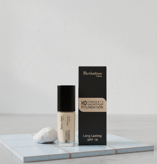 Parkistan France HD Cinema & TV Sweatproof Foundation – Long Lasting, SPF 15, Full Coverage Makeup