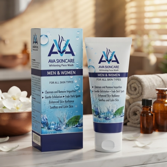 AVA Skin Care Whitening Face Wash - Gentle Facial Cleanser Formulated For Brightening Skin And Achieving A Radiant Complexion - 100ML