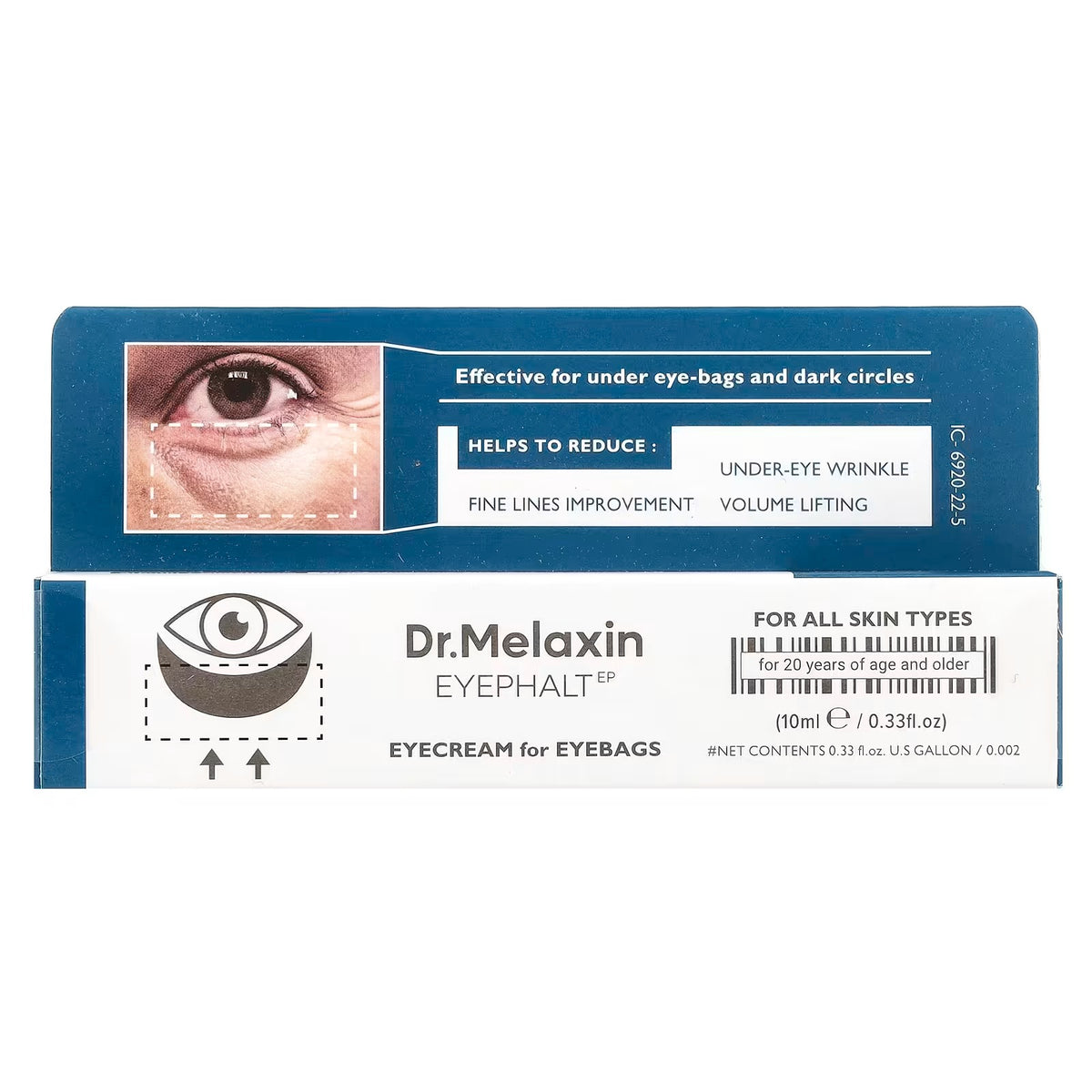 Dr Melaxin Eyephalt Eye Cream For Eyebags Dark Circles Puffiness Treatment Hydrating Under Eye Cream (10g)